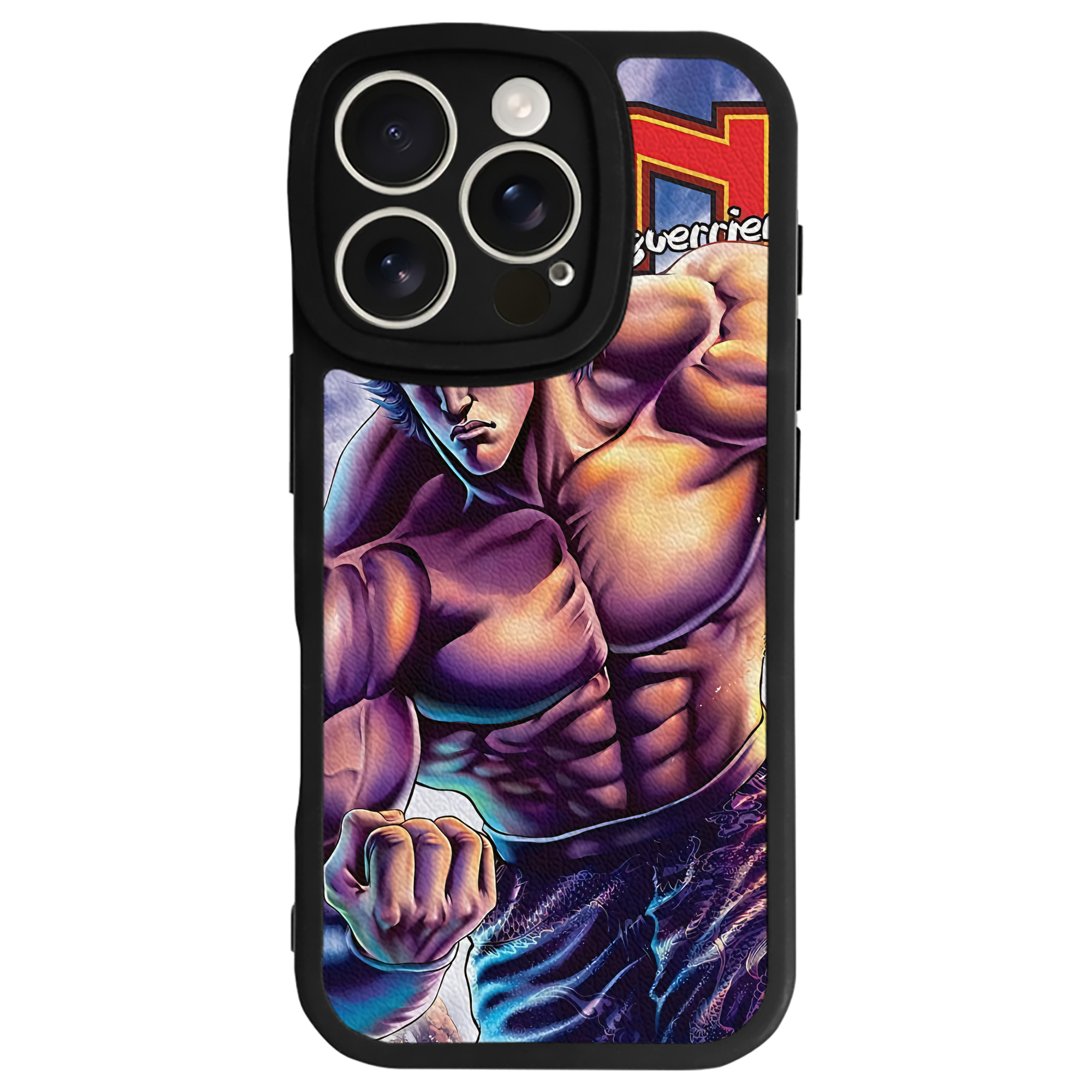 （画像用） 北斗の拳 Fist of the North Star 【iPhone 16シリーズ対応】シリコンスマホケース（レザー調） 材質：シリコン